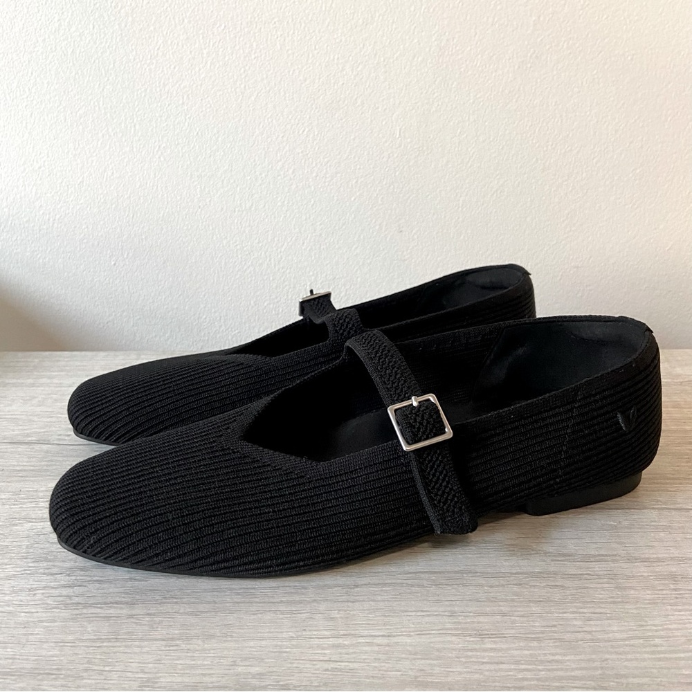 VIVAIA Margot Mary Jane Women's 40 US 9 Flats Shoes Square Toe - Black